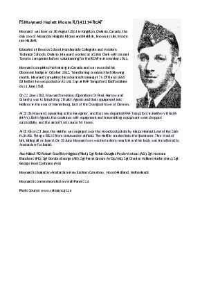 A preview of a PDF biography for Moore, Maynard Hazlett